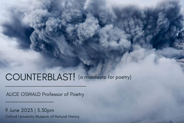 Counterblast poster grey and white smoke explosion